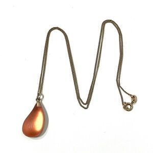 Alexis Bittar Orange Dewdrop Lucite Necklace